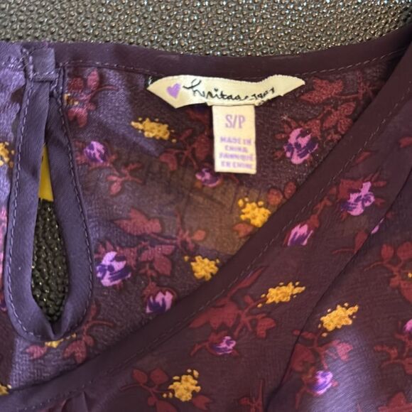 Bundle of Two Dresses purple Flutter Sleeves size small - Picture 10 of 12